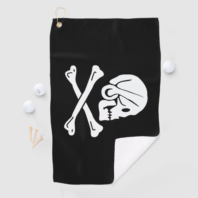 Henry Every Flag Pirate Flag Golf Towel (InSitu)