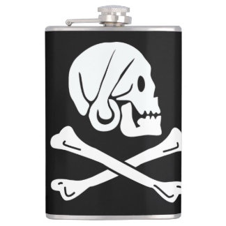 Henry Every Flag Pirate Flag Hip Flask