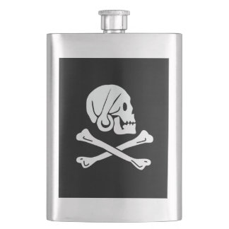 Henry Every Flag Pirate Flag Hip Flask