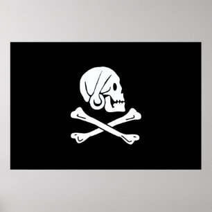Henry Every Flag Pirate Flag Poster