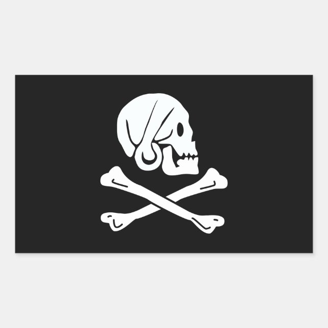 Henry Every Flag Pirate Flag Rectangular Sticker (Front)