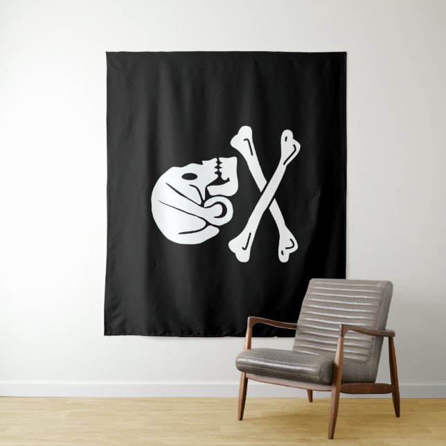 Henry Every Flag Pirate Flag Tapestry (In Situ)