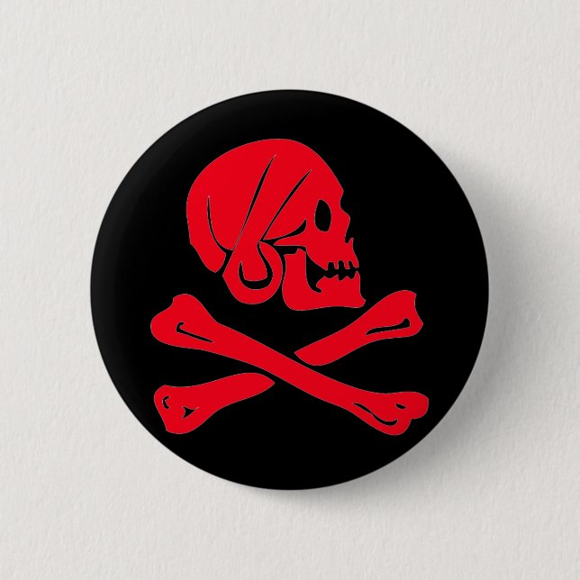 Henry Every-Red 6 Cm Round Badge (Front)