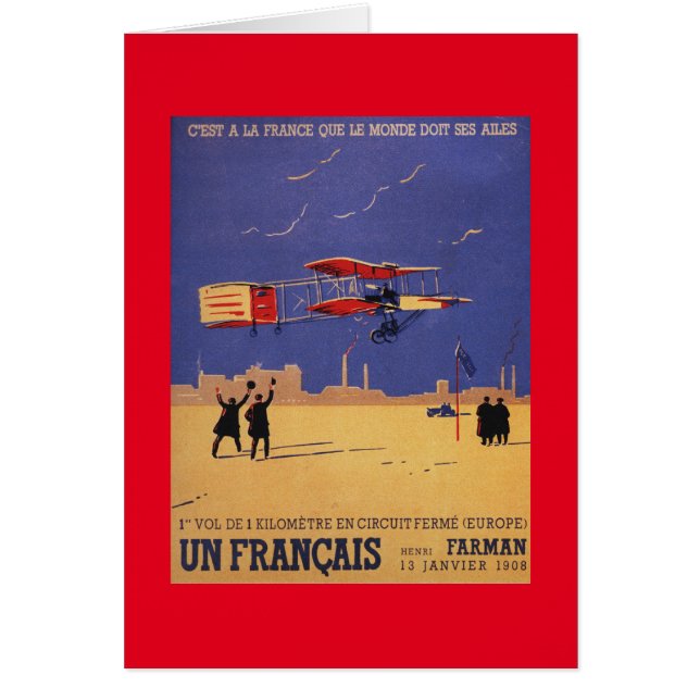 Henry Farman Flies at Issy-les-Moulineaux (Front)