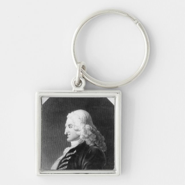 Henry Fielding  engraved by Samuel Freeman Key Ring (Front)