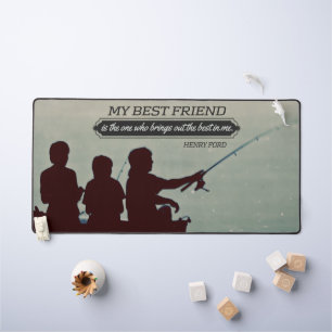 Henry Ford Inspirational Quote "Best friend" Desk Mat