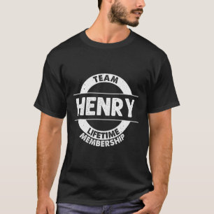 Henry Gift Funny Surname Family Tree Birthday Reun T-Shirt
