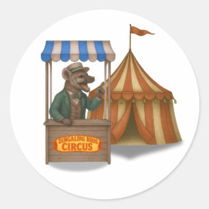 Henry hyena hawker classic round sticker