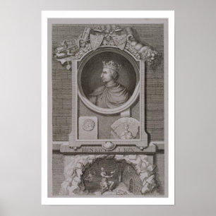 Henry I (1068-1135) King of England from 1100, eng Poster