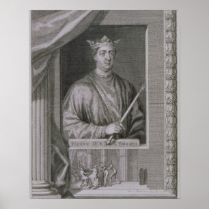 Henry II (1133-89) King of England from 1154, from Poster