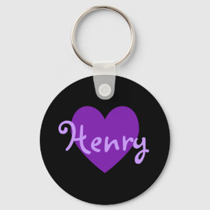 Henry in Purple Key Ring