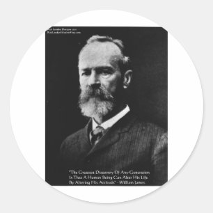 Henry James Attitude Wisdom Quote Gifts & Cards Classic Round Sticker