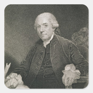 Henry Laurens, engraved by Thomas B. Welch (1814-7 Square Sticker