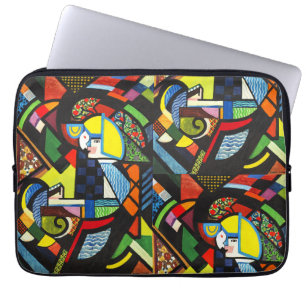 Henry Lyman Sayen Daughter in a Rocker Cubist Laptop Sleeve