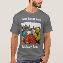 Henry Lyman Sayen Painting Landscape Paris T-Shirt