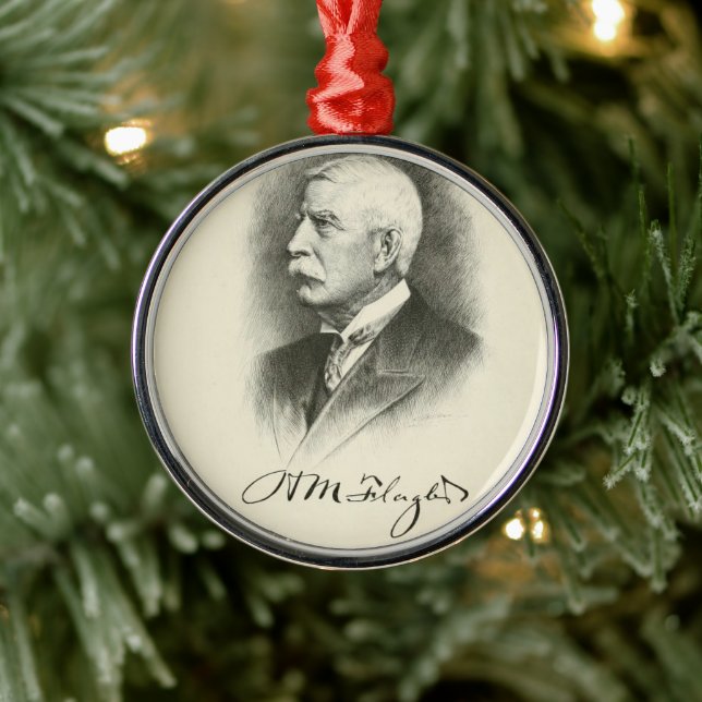 Henry M. Flagler Metal Ornament (Tree)