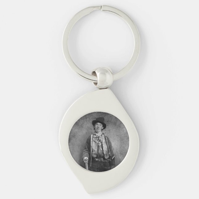Henry McCarty, Billy the Outlaw Kid of Old West Key Ring (Front)