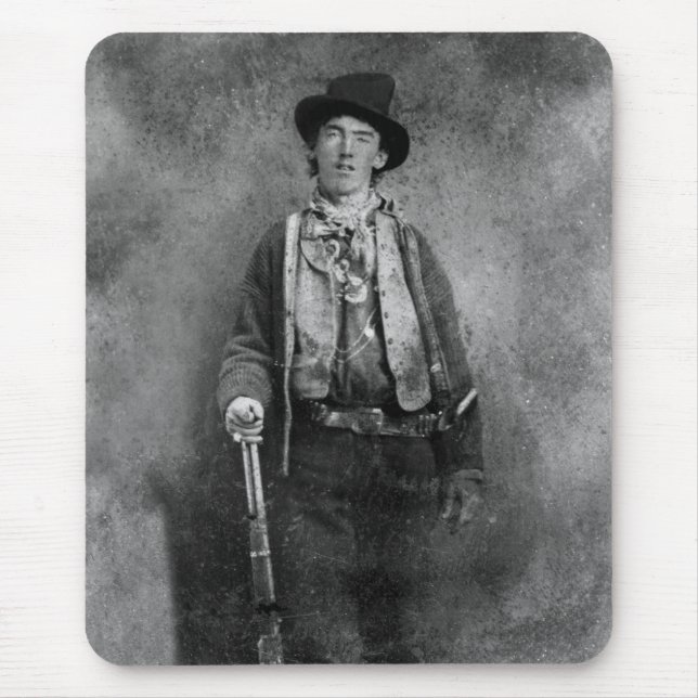 Henry McCarty, Billy the Outlaw Kid of Old West Mouse Pad (Front)