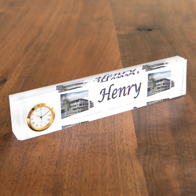 Henry Name Logo With Paddle Steamers, Nameplate (Side)