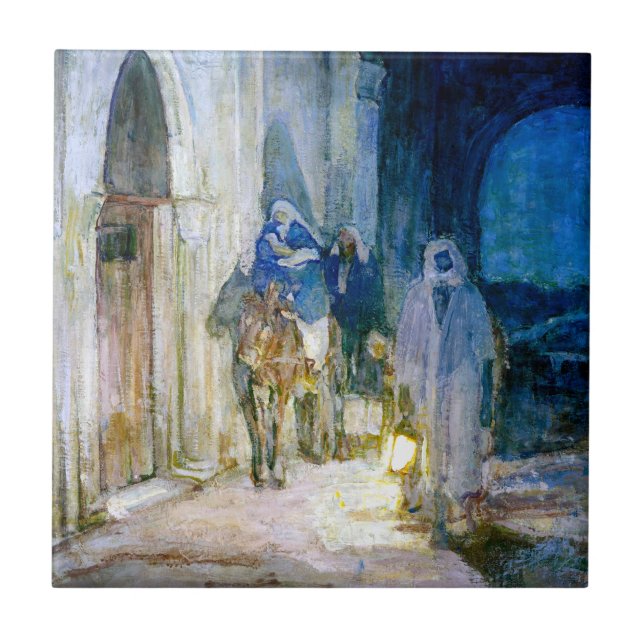 Henry Ossawa Tanner Flight into Egypt Ceramic Tile (Front)