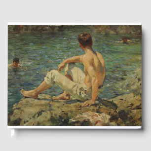 Henry Scott Tuke Gold And Green Guest Book