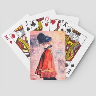 Henry Somm – Elegant In Red Cape    Playing Cards