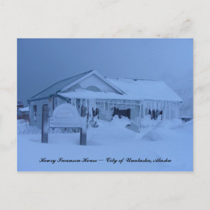 Henry Swanson House in Winter Postcard