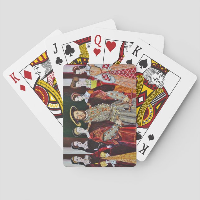 Henry The Eighth and His Six Wives Playing Cards (Back)