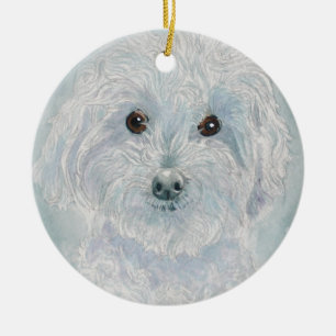 Henry the Maltipoo Ceramic Ornament