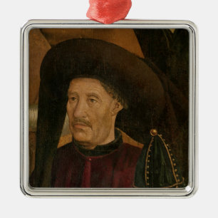 Henry the Navigator detail from the Polyptych Metal Tree Decoration