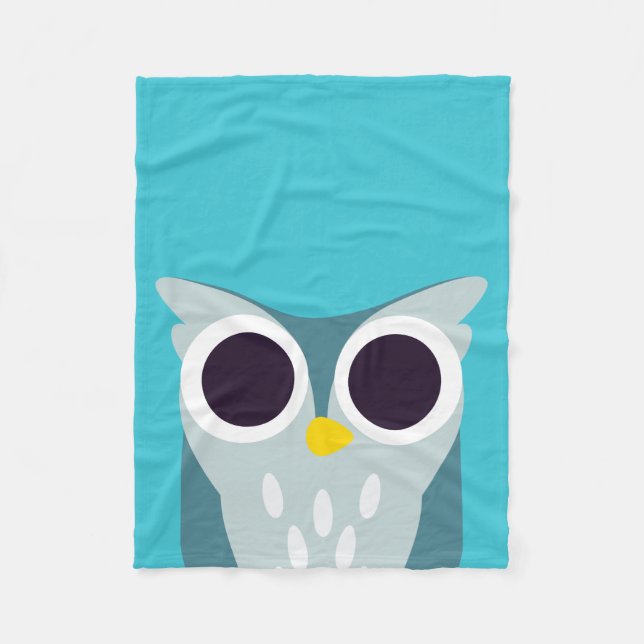 Henry the Owl Fleece Blanket (Front)
