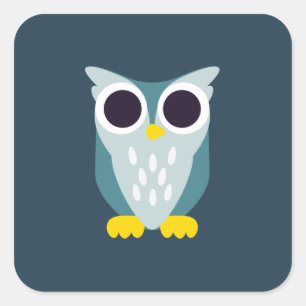 Henry the Owl Square Sticker