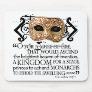 Henry V Quote Mouse Pad