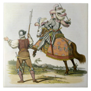 Henry VII, King of England (1457-1509) and a Billm Tile