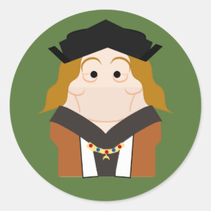 Henry VII, Tudor King of England Classic Round Sticker