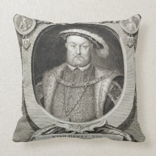 Henry VIII (1491-1547), after a painting in the Ro Cushion