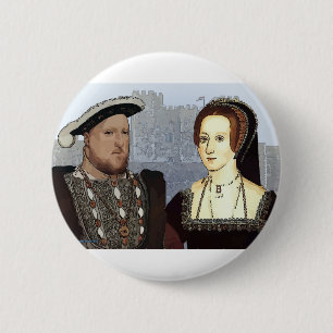 Henry VIII and Ann Boleyn 6 Cm Round Badge