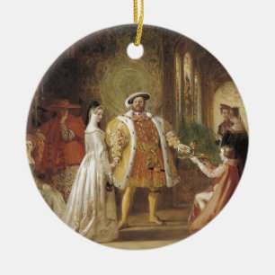 Henry VIII and Anne Boleyn Ceramic Tree Decoration