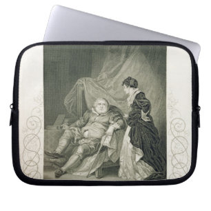 Henry VIII and Catherine Parr, in the play Henry V Laptop Sleeve