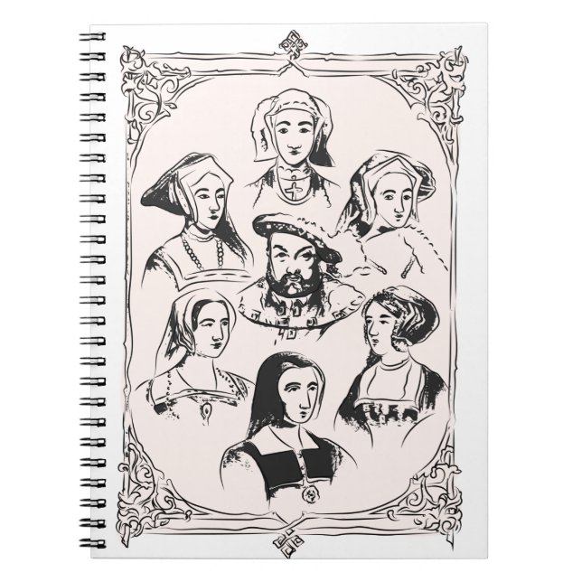 Henry VIII and wives Notebook (Front)