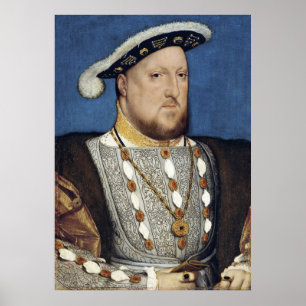 Henry VIII of England - Hans Holbien the Younger Poster