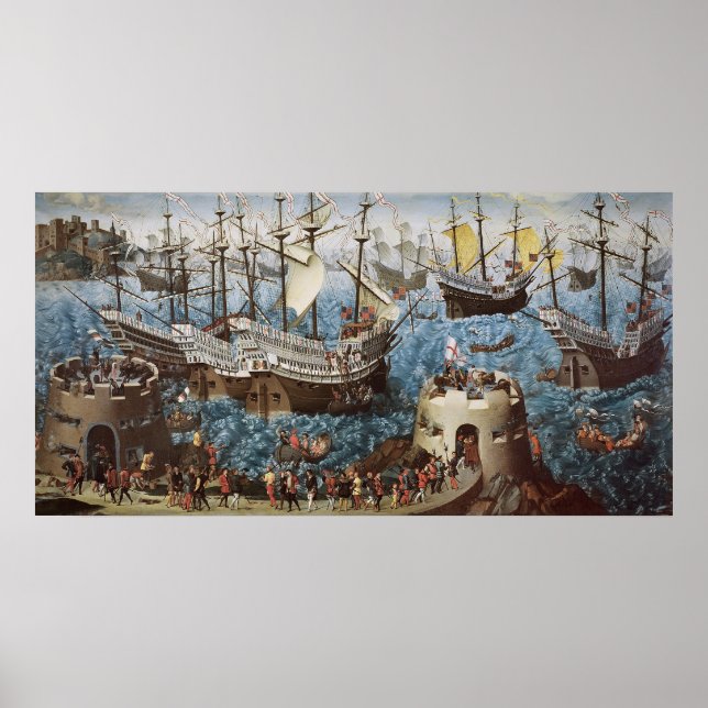 Henry VIII  on Board the Henry Grace a Dieu Poster (Front)