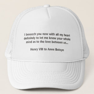 Henry VIII Quote Cap