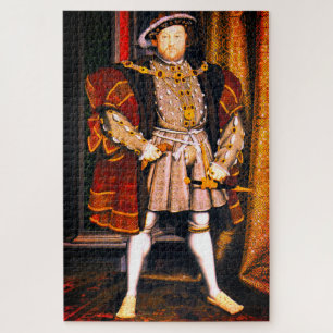 Henry VIII Tudors History King England six Wives Jigsaw Puzzle