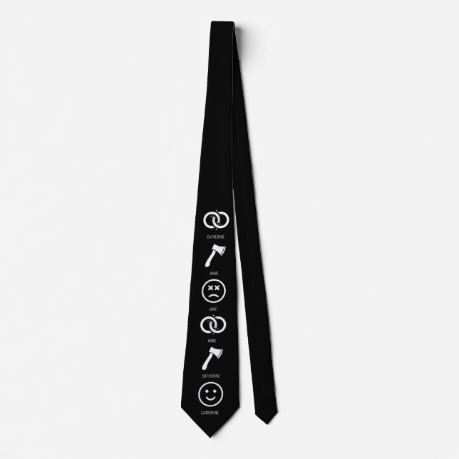 Henry VIII Wives Tie (Front)