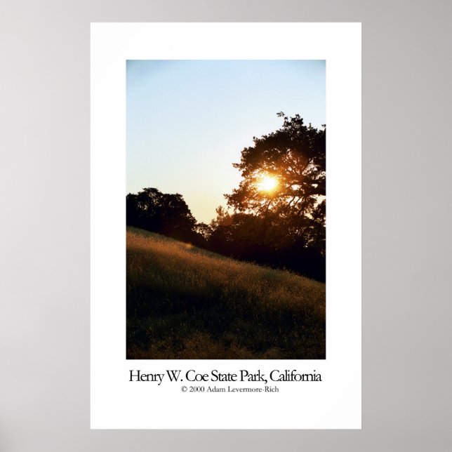 Henry W. Coe State Park, California Poster (Front)