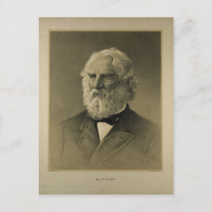 Henry Wadsworth Longfellow Portrait (1888) Postcard