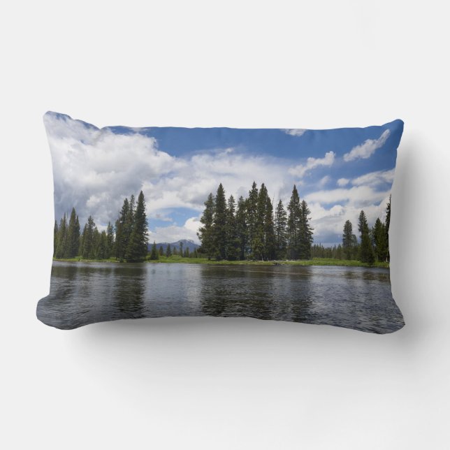 Henrys Fork in Targhee National Forest I Lumbar Cushion (Front)