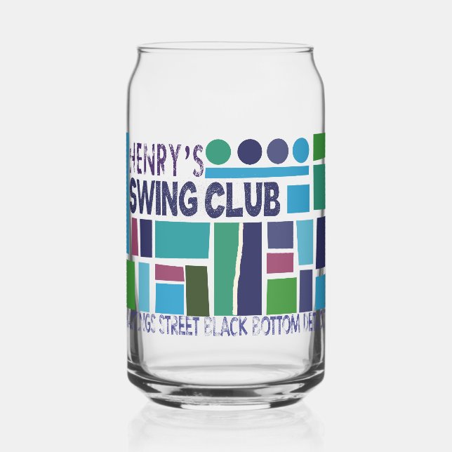 Henry's Swing Club Soda Glass (Front)