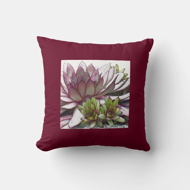 Hens And Chicks Cushion (Front)